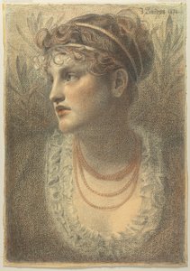 珊瑚のネックレス 作： Frederick Sandys
