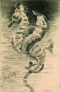 人魚、1881年 作： Frederick Stuart Church