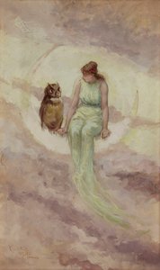 魔女の娘、1881年。 作： Frederick Stuart Church