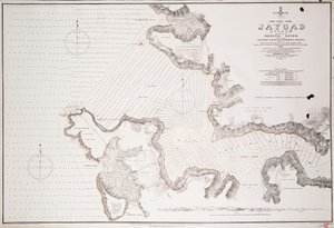 ジェイガド（ジグル語）とシャトリ川の入り口... 作： Frederick W. Jarrad