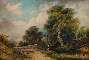 「風景」、1839年、1938年。 作： Frederick W Watts