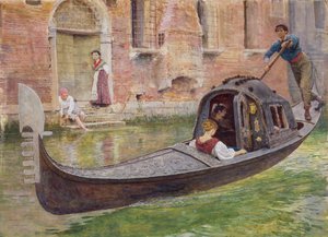ゴンドラ、1868 作： Frederick Walker