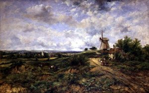 ハムステッドヒースの眺め 作： Frederick Waters Watts