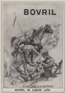 広告「Bovril」（エングレービング 作： Frederick William Burton