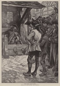 "After supper comes the bill" (彫刻) 作： Frederick William Burton