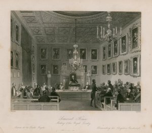 サマセットハウス、王立協会の会合 作： Frederick William Fairholt