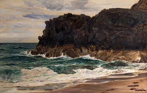 灯台ロック、Llanddwyn、北ウェールズ 作： Frederick William Hayes