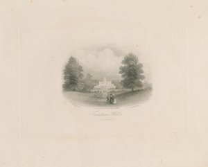 トレンサムホール：彫刻（ビネット）、nd [c 1843]（印刷） 作： Frederick William Hulme