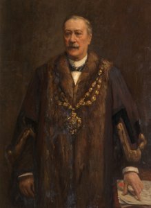 ジェイムズ・イェーツの肖像 1880-82年頃 油彩・キャンバス 作： フレデリック・ウィリアム・ジャクソン