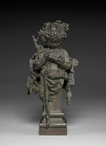幼児牧神c。 1890-1895。 作： Frederick William MacMonnies