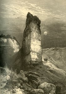 「モニュメント ロック、エコー キャニオン」、1874 年。 作： Frederick William Quartley