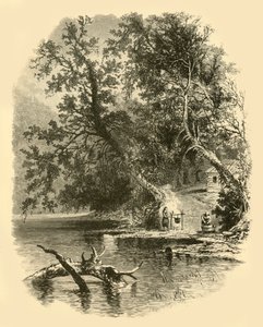 「サスケハナ北支部、ハンロックス」、1874 年。 作： Frederick William Quartley
