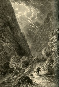 「シンキング・ラン、タイロンの上」、1874年。 作： Frederick William Quartley