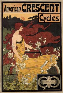 クレセント サイクル、1899 年 作： Frederick Winthrop Ramsdell