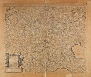 中北欧と北イタリア、フレデリック・デ・ウィットの地図、アムステルダム、銅版画 作： Frederick de Wit