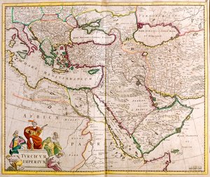 イタリア、バルカン半島、トルコ、レバノン、シリア、イスラエル、ヨルダン、イラク、アラビア半島、イラン 作： Frederick de Wit