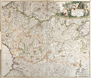 アルトワ伯爵の地図（フランス）（銅版画