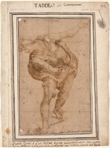 Un Hebreo, from Christ Shown to the People recto, Design for a Wall Decoration...verso. 作： Frederico Zuccaro