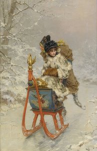そりに乗る 作： Frederik Hendrik Kaemmerer
