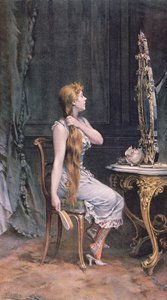 黄金の髪、1894 作： Frederik Hendrik Kaemmerer