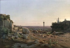 ローマ近郊のチボリの井戸の近く 作： Frederik Rohde