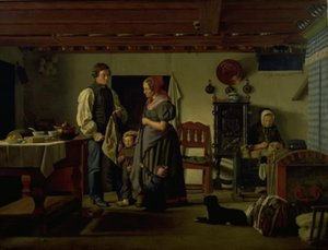 予備兵の家族との別れ 作： Frederik Vermehren