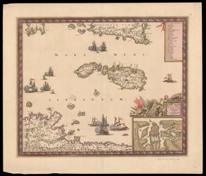マルタ島 正確な都市と要塞の地図