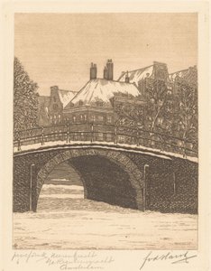 Reguliersgracht、アムステルダムの Heerengracht (オブジェクトの元のタイトル) 作： Frederik van der Harst (signed by artist)