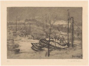 Havenje (オブジェクトの元のタイトル) 作： Frederika Henriëtte Broeksmit (signed by artist)
