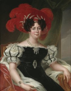 デザイデリア・クラリー（reine consort de Suede et Norvege） - スウェーデンとノルウェーの女王デザイデリア（1777-1860）の肖像、ウェスティン、フレドリック（1782-1862）作。油彩・キャンバス 作： Fredric Westin