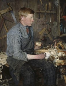 若い大工 作： Fredrik Kolstoe