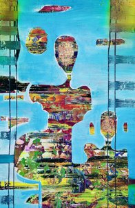 鮮やかな抽象的な造形 作： 