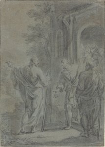 数字（使徒の一人を呼ぶキリスト？） 作： French 17th Century