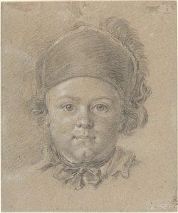 軍帽をかぶった少年 作： French 18th Century