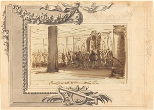 サン・ルカのマドンナの行列 作： French 18th Century