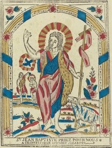 私たちのために祈る洗礼者聖ヨハネ 作： French 19th Century