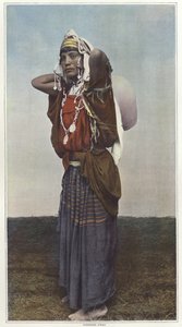 チュニジアの女性の水キャリア 作： French Photographer