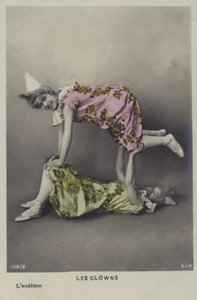 ピエロのペア（カラー写真 作： French Photographer