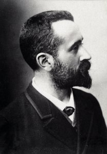 アルフォンス・ベルティヨン（1853-1914）、フランスの学者、人体計測法の考案者。 作： French Photographer