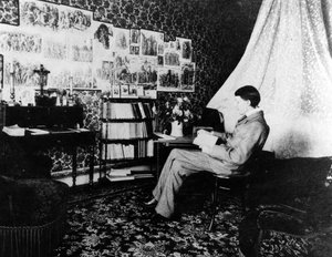 コスモポリタンホテルのオーブリービアズリー、マントン、フランス、1898 作： French Photographer