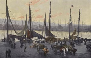 ブーローニュシュルメール、ニシン釣りの準備 作： French Photographer