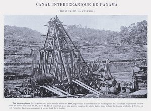 パナマ大洋間運河、ラ・クレブラの作品（モノクロ写真 作： French Photographer