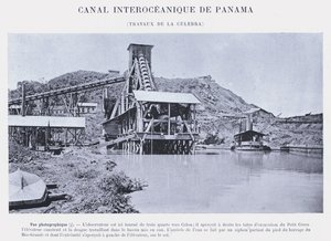 パナマ大洋間運河、ラ・クレブラの作品（モノクロ写真 作： French Photographer