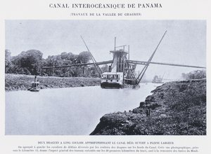 パナマ大洋間運河、チャグレス・バレー・ワークス(モノクロ写真) 作： French Photographer