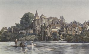 Carennac、ロットのG銀行の街の概要 作： French Photographer