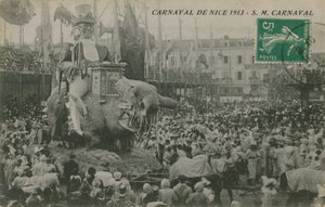 カーニバルドニース1913。1913年に発送されたポストカード。 作： French Photographer