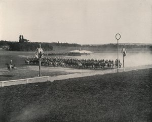 ロンシャンでの騎兵隊の作戦（モノクロ写真