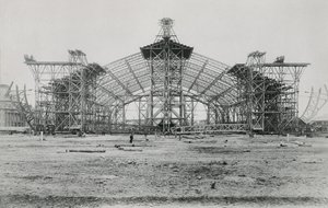 1889年の万博博覧会のためのGalerie des Machinesの構築