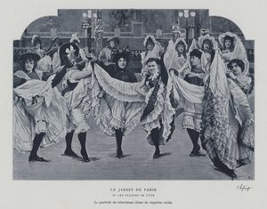 ジャルダン・ド・パリのダンサーたち（モノクロ写真 作： French Photographer