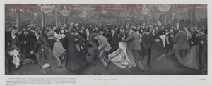 パリ、ムーラン・ド・ラ・ギャレットでのダンス（モノクロ写真 作： French Photographer